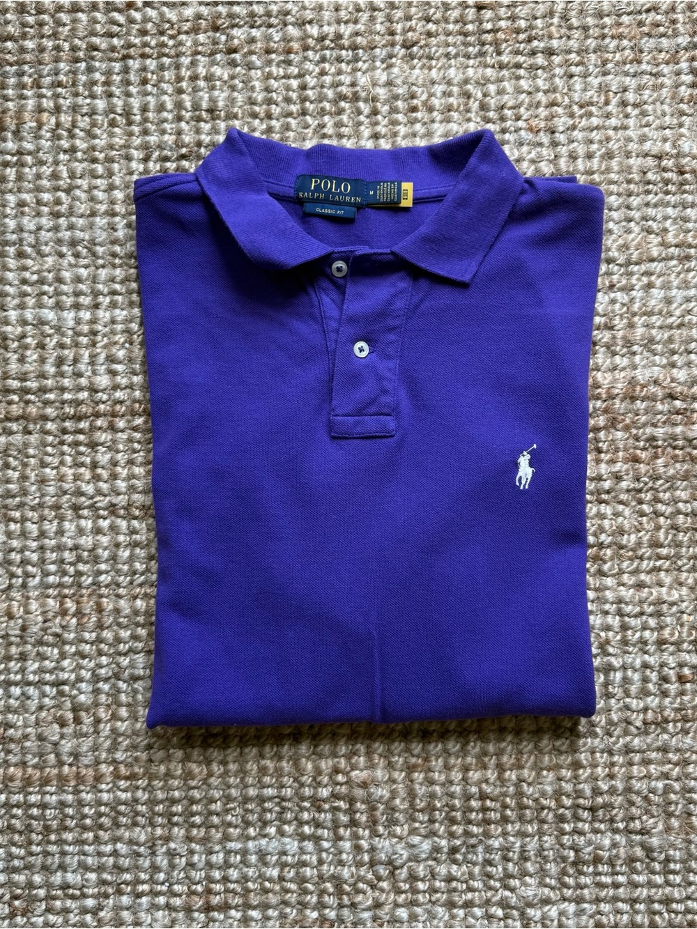 Polo Ralph Lauren Purple Classic Fit Polo - Sz M